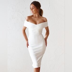 JAUS Lovers Dress in White Size Medium